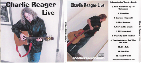 Charlie Reager LIVE cd